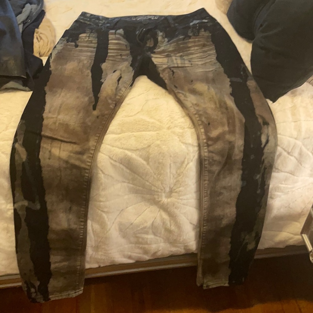 Blank jeans with brown robin jeans